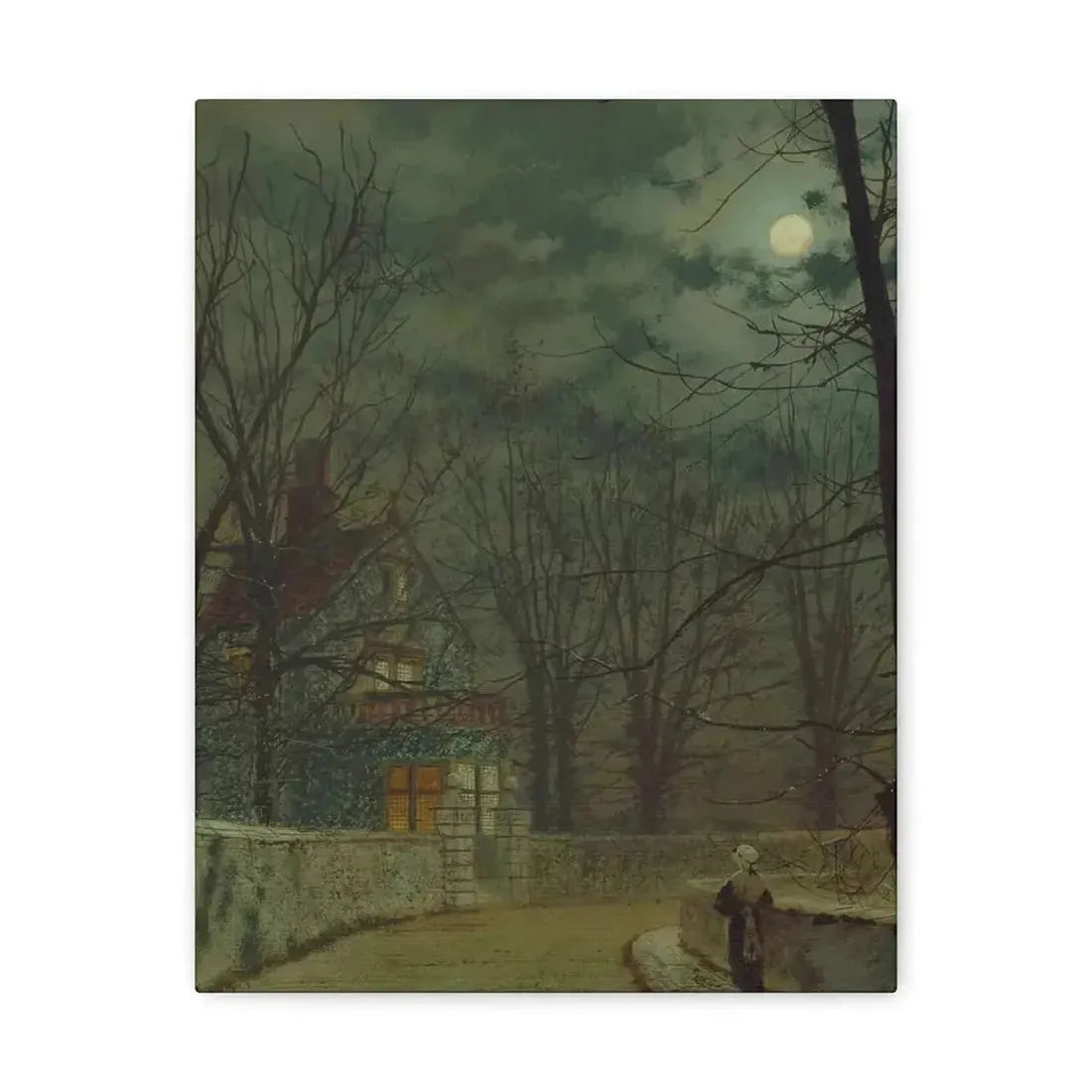 John Atkinson Grimshaw (1836-1893) Lea Hurst, Kent - Canvas Wall Art - The Sticker Space