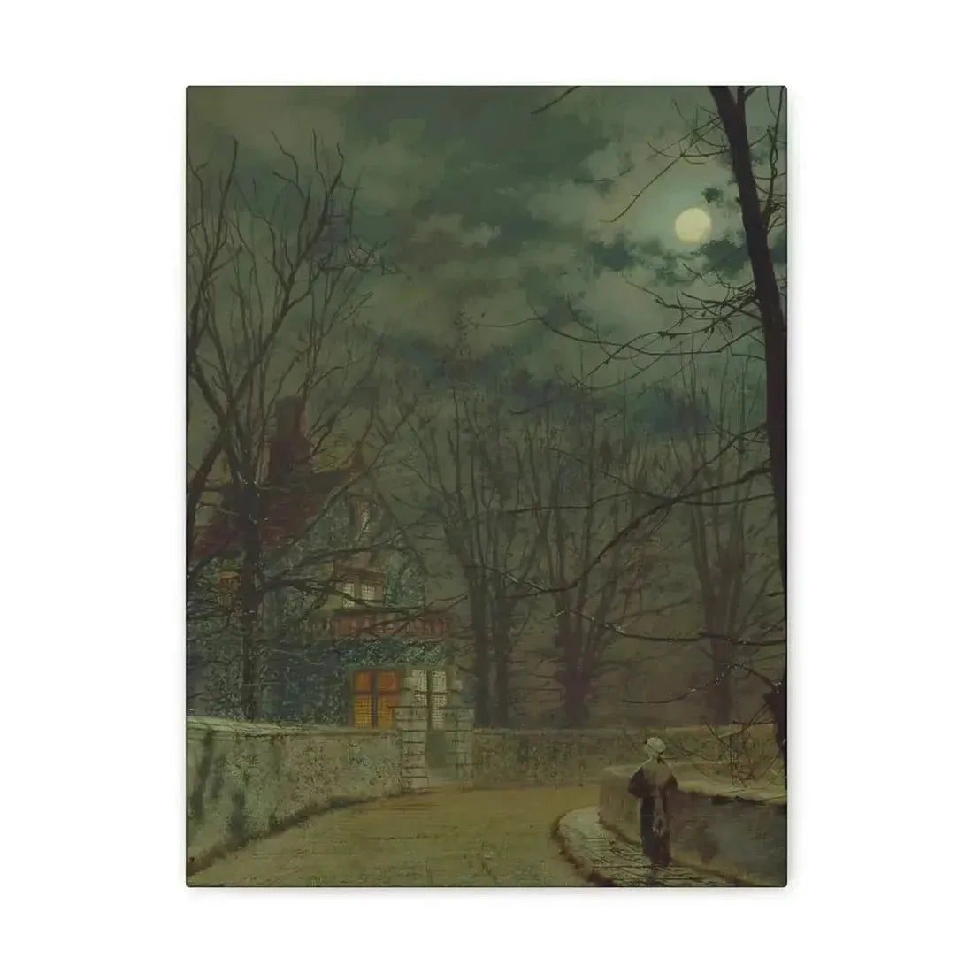 John Atkinson Grimshaw (1836-1893) Lea Hurst, Kent - Canvas Wall Art - The Sticker Space