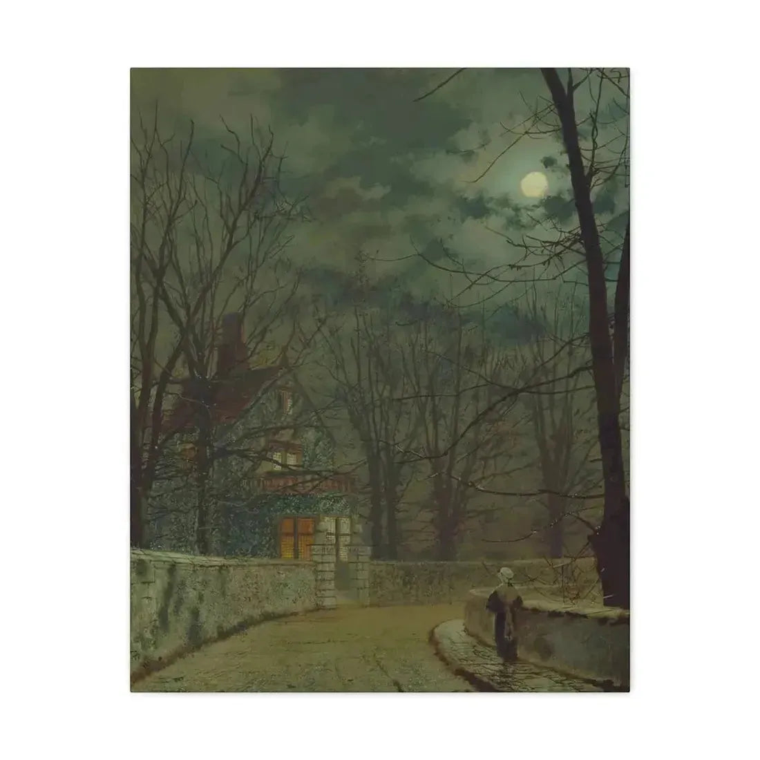 John Atkinson Grimshaw (1836-1893) Lea Hurst, Kent - Canvas Wall Art - The Sticker Space
