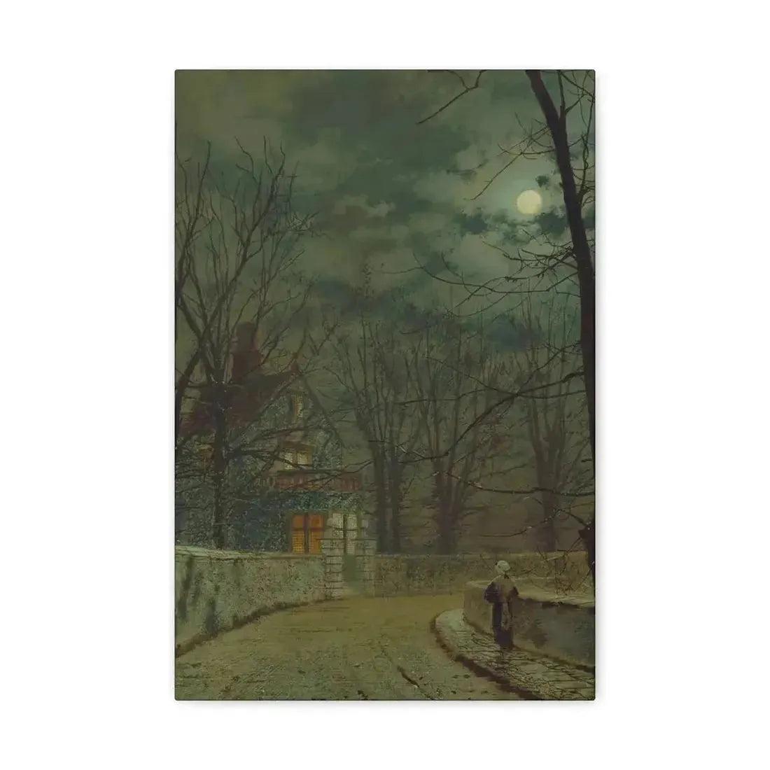 John Atkinson Grimshaw (1836-1893) Lea Hurst, Kent - Canvas Wall Art - The Sticker Space