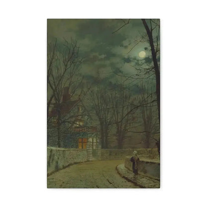 John Atkinson Grimshaw (1836-1893) Lea Hurst, Kent - Canvas Wall Art - The Sticker Space