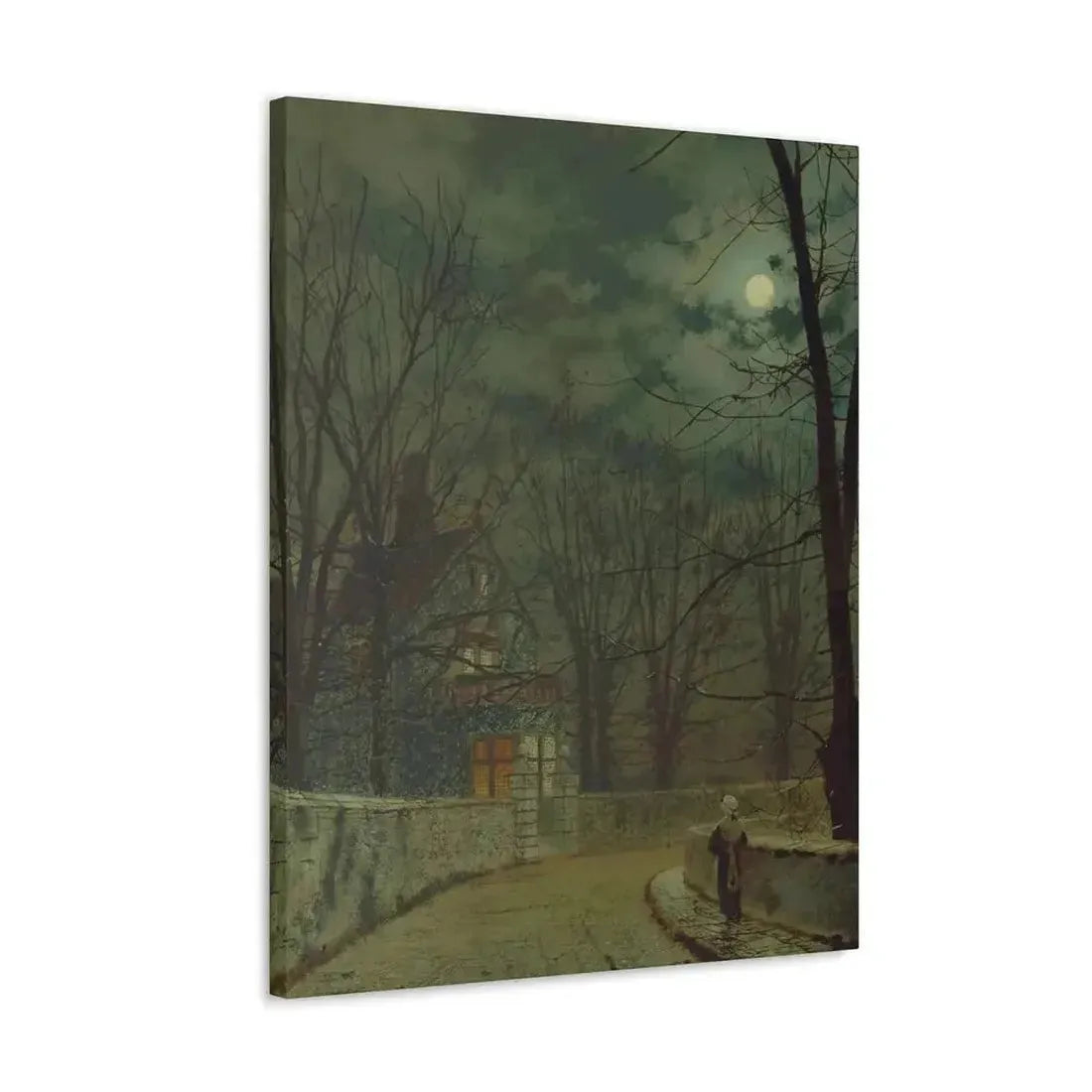 John Atkinson Grimshaw (1836-1893) Lea Hurst, Kent - Canvas Wall Art - The Sticker Space