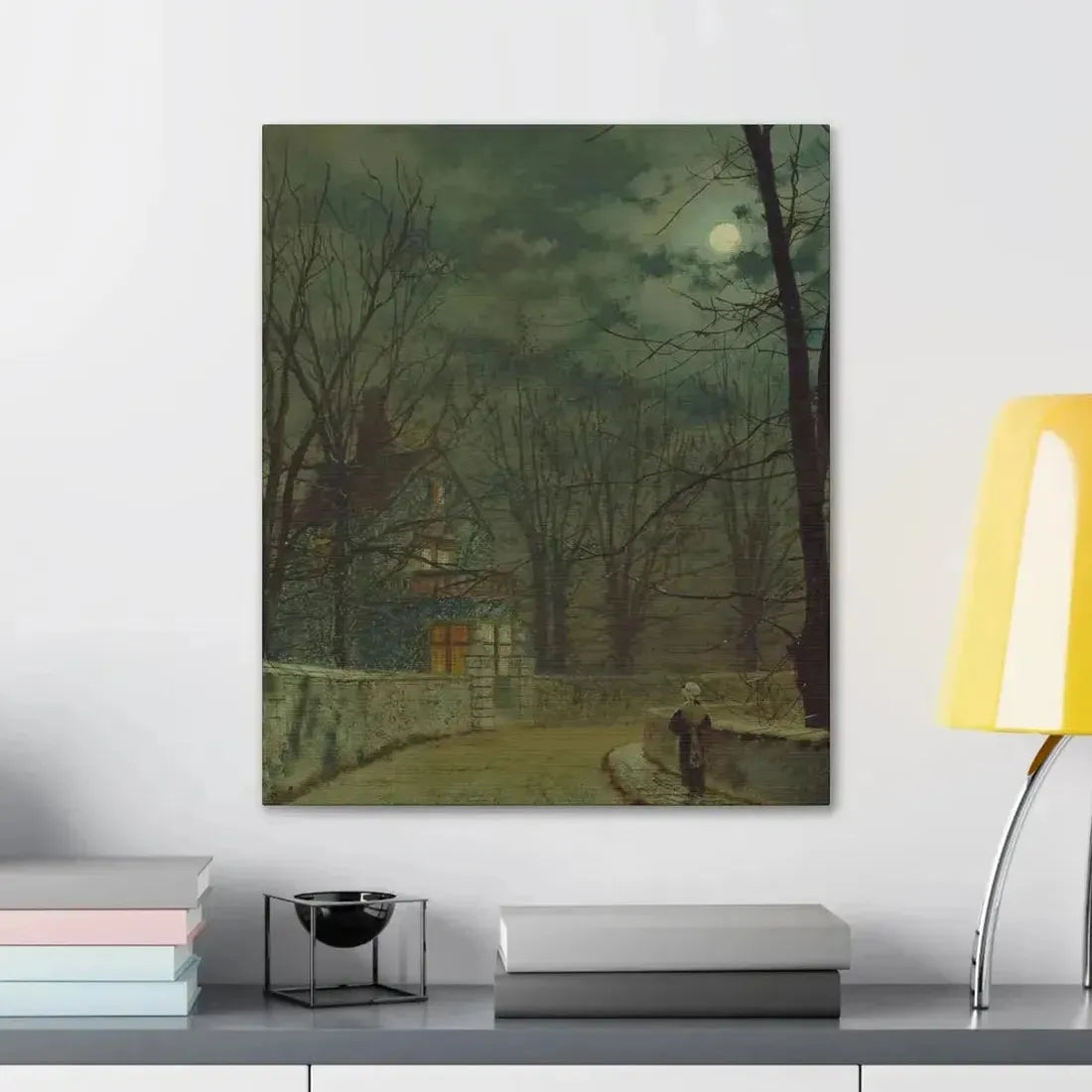 John Atkinson Grimshaw (1836-1893) Lea Hurst, Kent - Canvas Wall Art - The Sticker Space