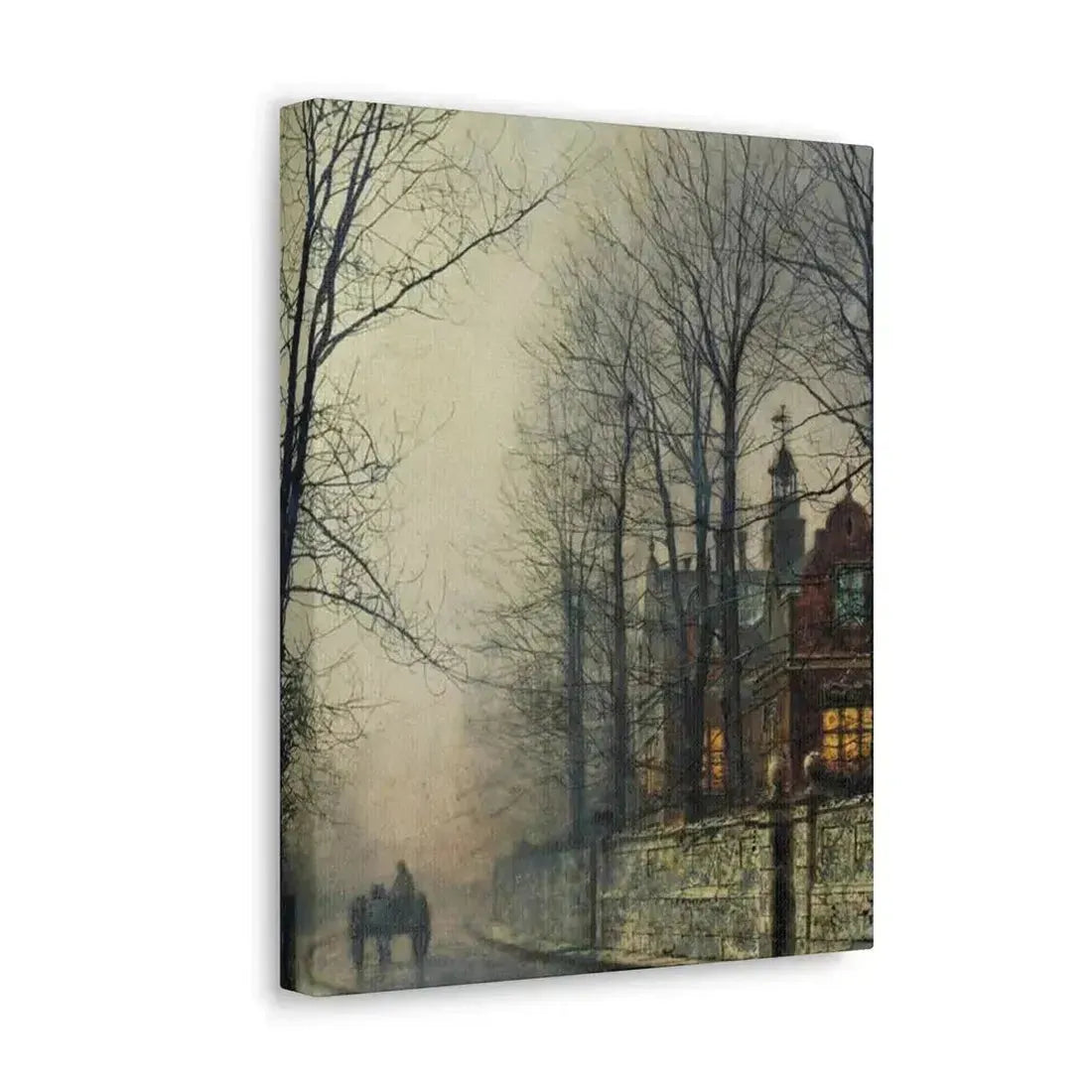 John Atkinson Grimshaw (1836-1893) November Moonlight - Canvas Wall Art - The Sticker Space