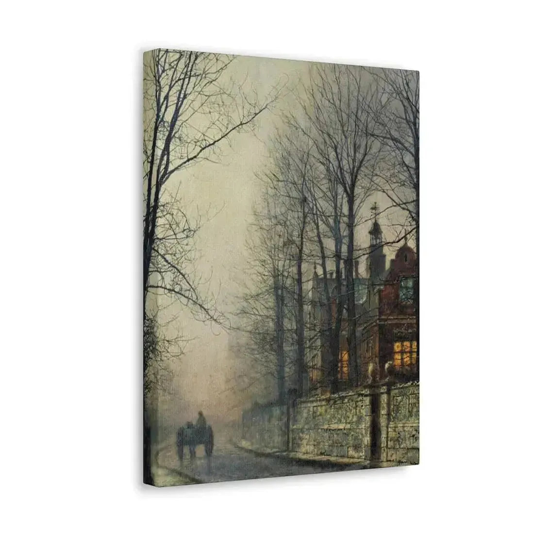 John Atkinson Grimshaw (1836-1893) November Moonlight - Canvas Wall Art - The Sticker Space
