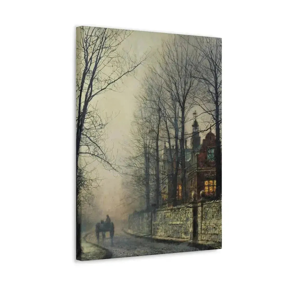 John Atkinson Grimshaw (1836-1893) November Moonlight - Canvas Wall Art - The Sticker Space