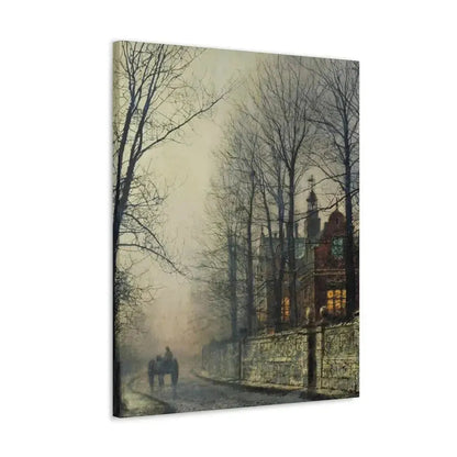 John Atkinson Grimshaw (1836-1893) November Moonlight - Canvas Wall Art - The Sticker Space
