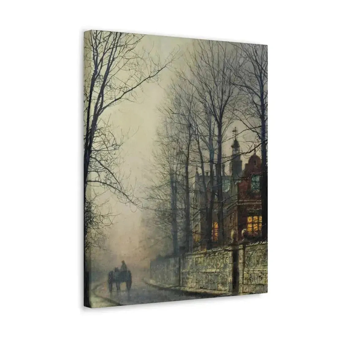 John Atkinson Grimshaw (1836-1893) November Moonlight - Canvas Wall Art - The Sticker Space