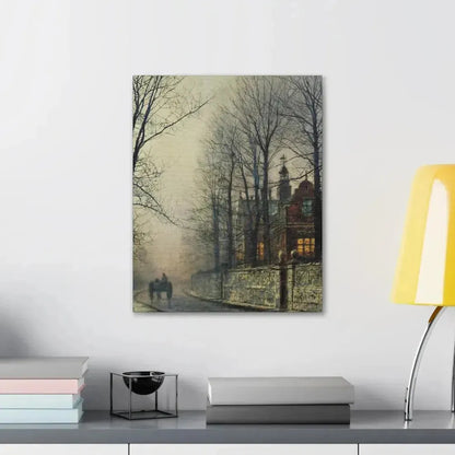 John Atkinson Grimshaw (1836-1893) November Moonlight - Canvas Wall Art - The Sticker Space