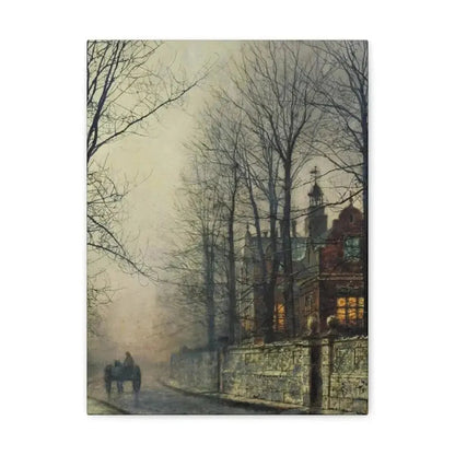 John Atkinson Grimshaw (1836-1893) November Moonlight - Canvas Wall Art - The Sticker Space