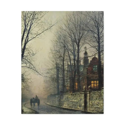 John Atkinson Grimshaw (1836-1893) November Moonlight - Canvas Wall Art - The Sticker Space