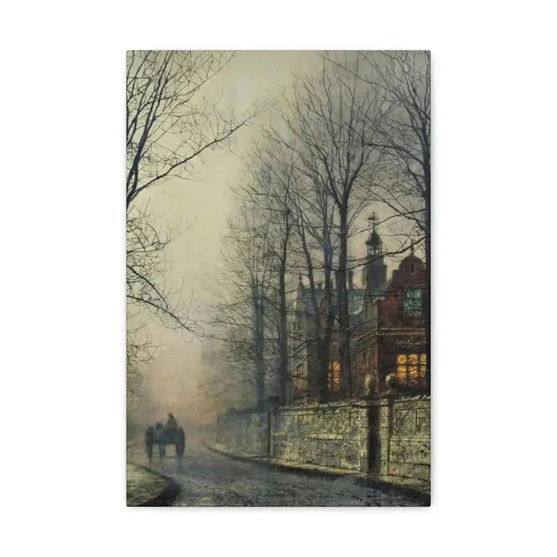 John Atkinson Grimshaw (1836-1893) November Moonlight - Canvas Wall Art - The Sticker Space
