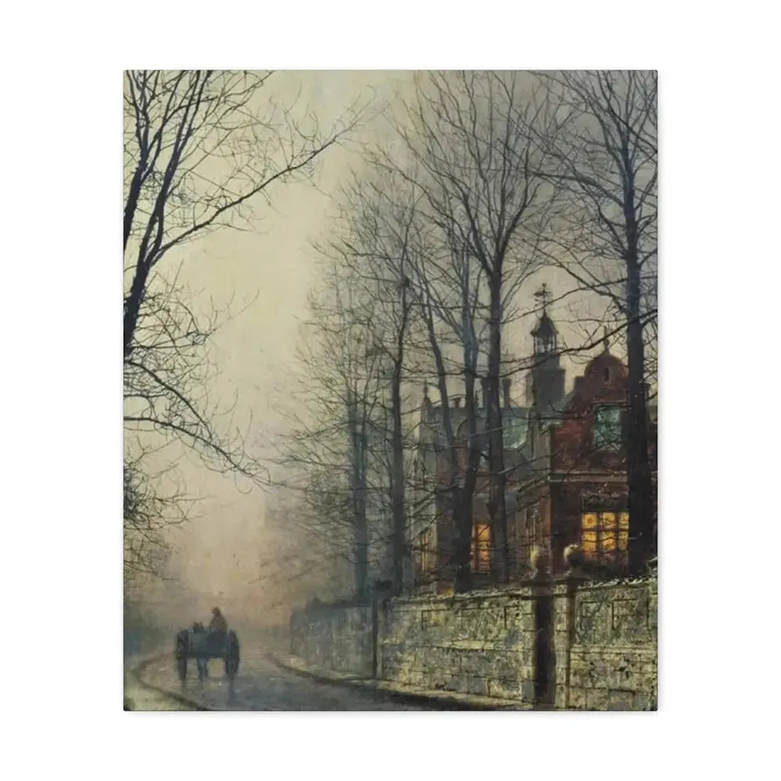 John Atkinson Grimshaw (1836-1893) November Moonlight - Canvas Wall Art - The Sticker Space