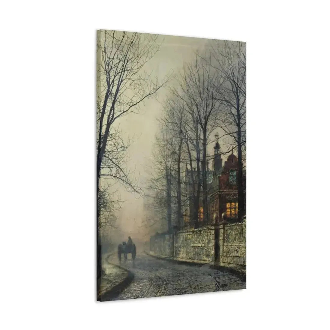 John Atkinson Grimshaw (1836-1893) November Moonlight - Canvas Wall Art - The Sticker Space