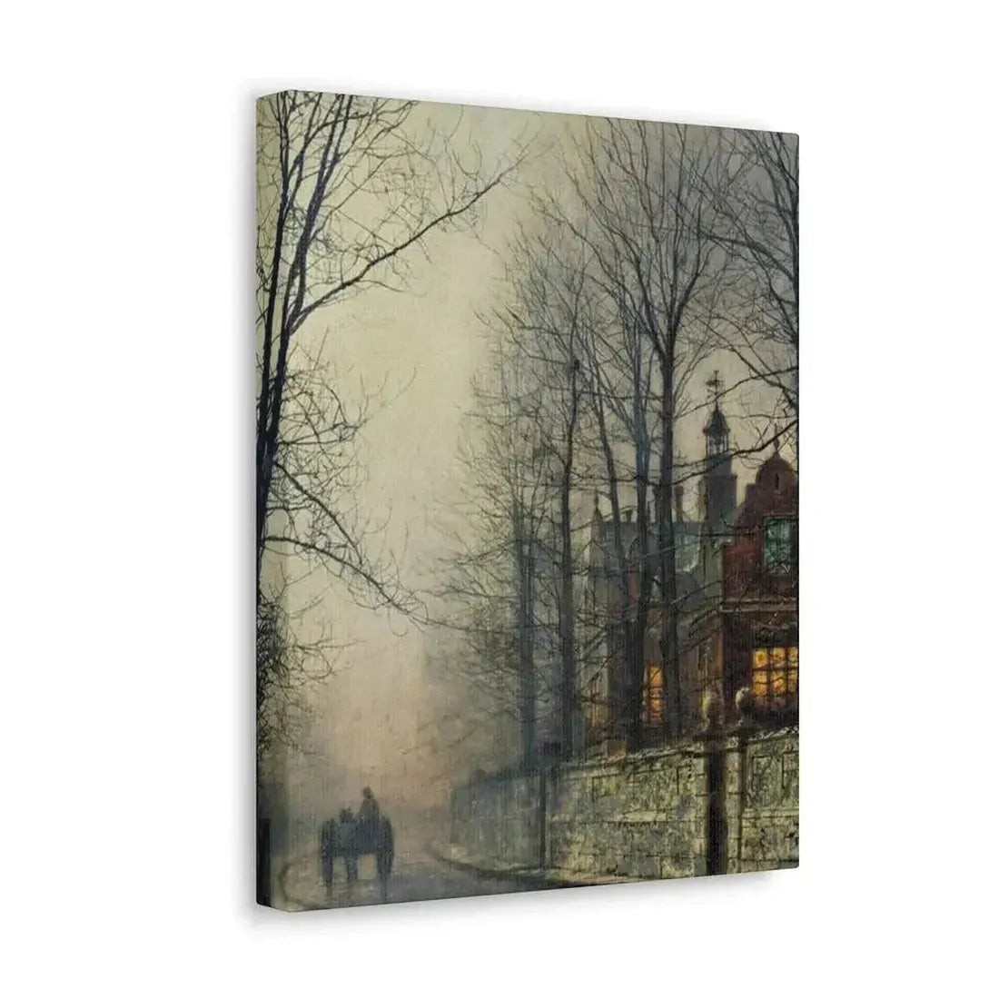John Atkinson Grimshaw (1836-1893) November Moonlight - Canvas Wall Art - The Sticker Space
