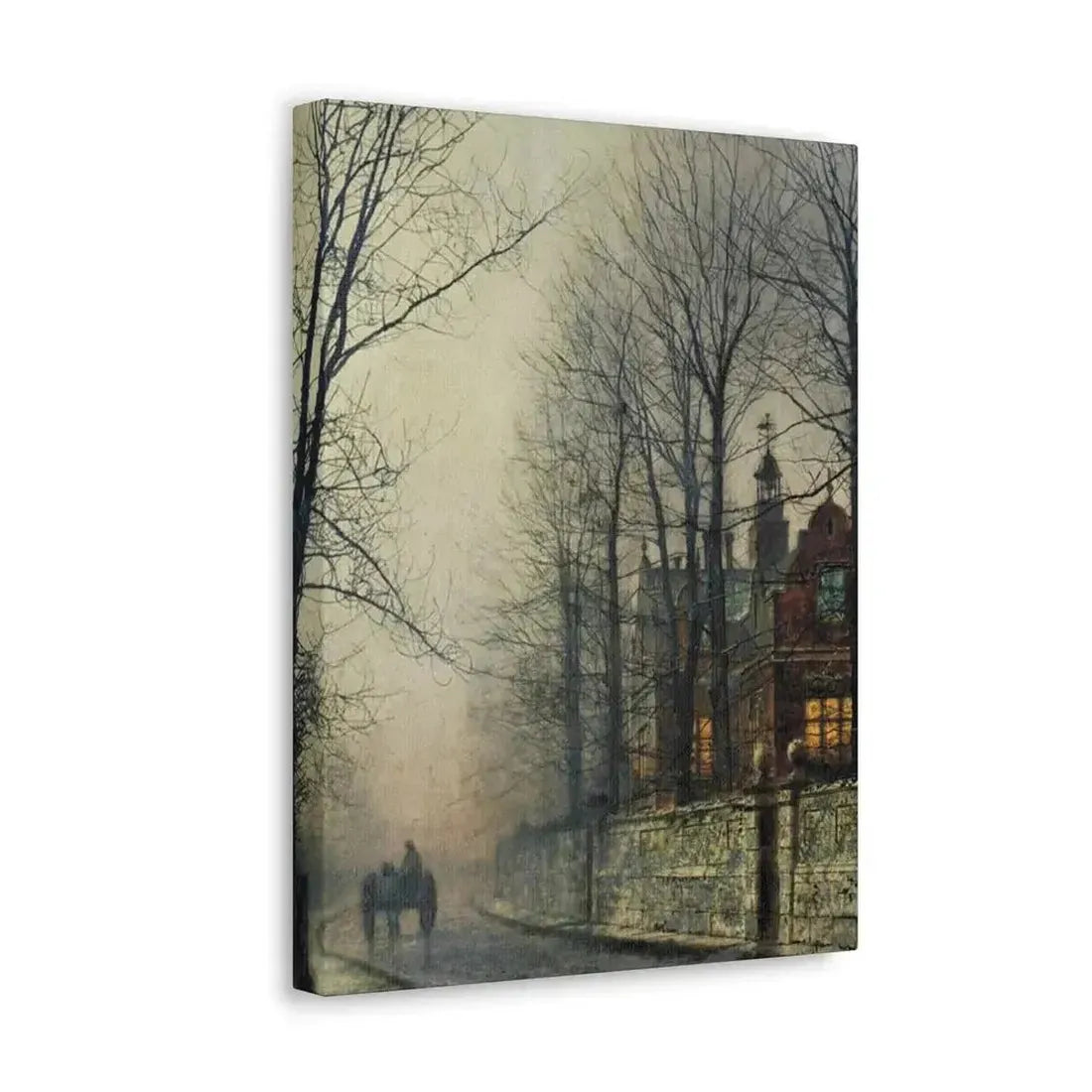 John Atkinson Grimshaw (1836-1893) November Moonlight - Canvas Wall Art - The Sticker Space