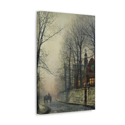 John Atkinson Grimshaw (1836-1893) November Moonlight - Canvas Wall Art - The Sticker Space