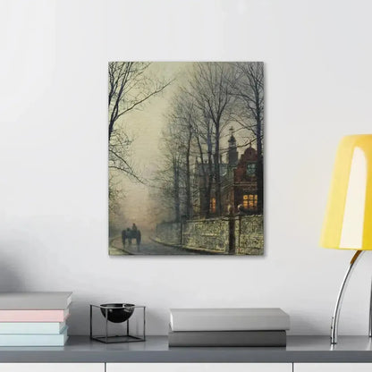 John Atkinson Grimshaw (1836-1893) November Moonlight - Canvas Wall Art - The Sticker Space