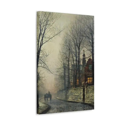 John Atkinson Grimshaw (1836-1893) November Moonlight - Canvas Wall Art - The Sticker Space