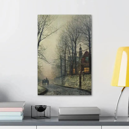 John Atkinson Grimshaw (1836-1893) November Moonlight - Canvas Wall Art - The Sticker Space