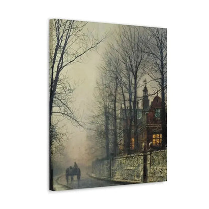 John Atkinson Grimshaw (1836-1893) November Moonlight - Canvas Wall Art - The Sticker Space