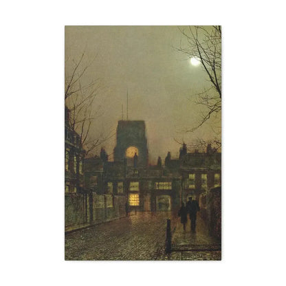 John Atkinson Grimshaw (1836-1893) Old Chelsea - 1 - Canvas Wall Art 16″ x 24″ 1.25" - The Sticker Space