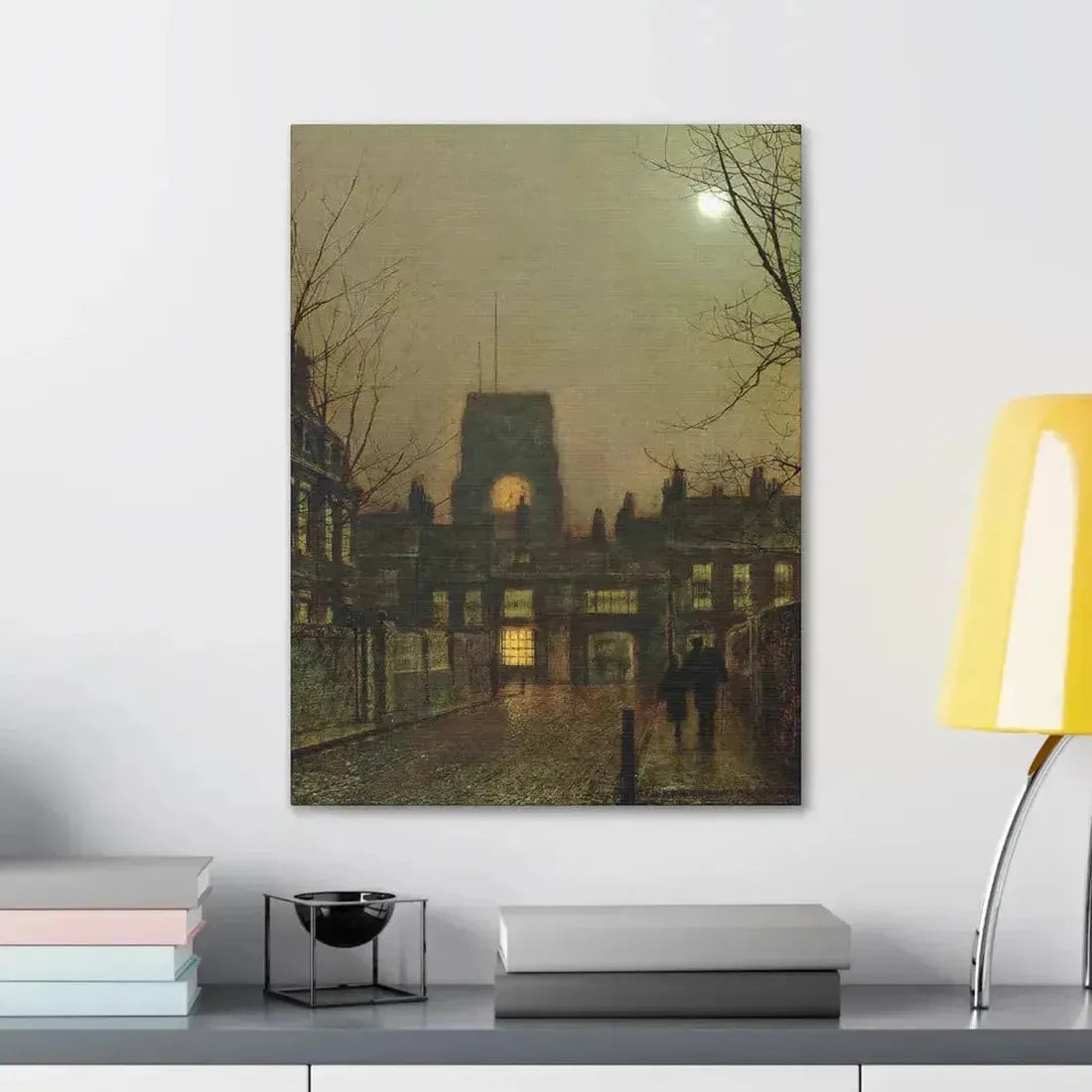 John Atkinson Grimshaw (1836-1893) Old Chelsea - 1 - Canvas Wall Art - The Sticker Space