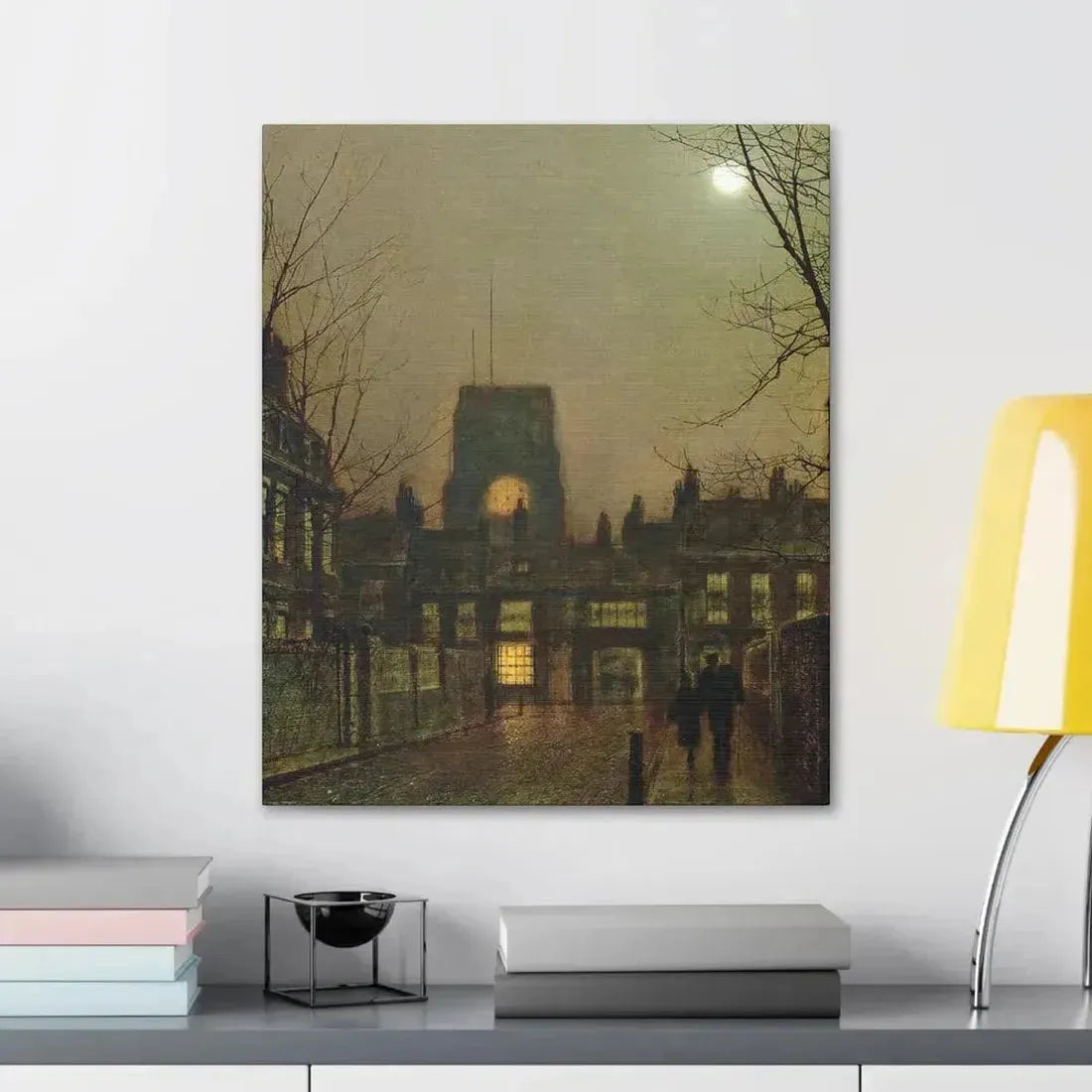 John Atkinson Grimshaw (1836-1893) Old Chelsea - 1 - Canvas Wall Art - The Sticker Space