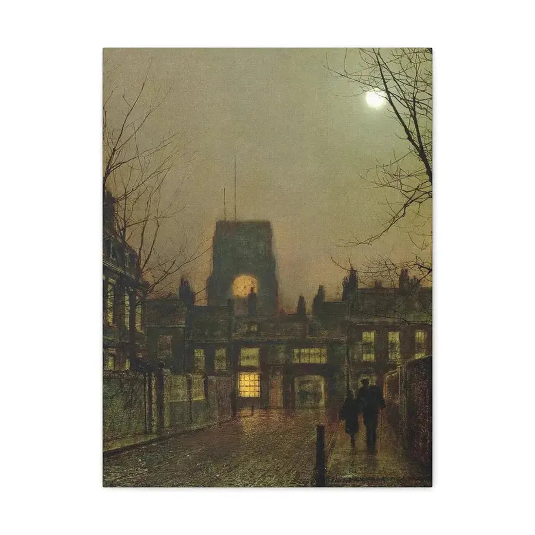 John Atkinson Grimshaw (1836-1893) Old Chelsea - 1 - Canvas Wall Art - The Sticker Space