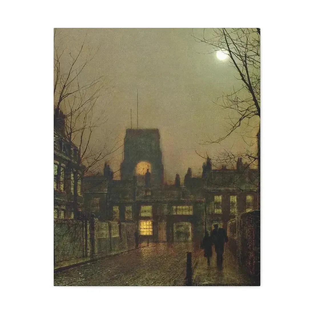 John Atkinson Grimshaw (1836-1893) Old Chelsea - 1 - Canvas Wall Art - The Sticker Space