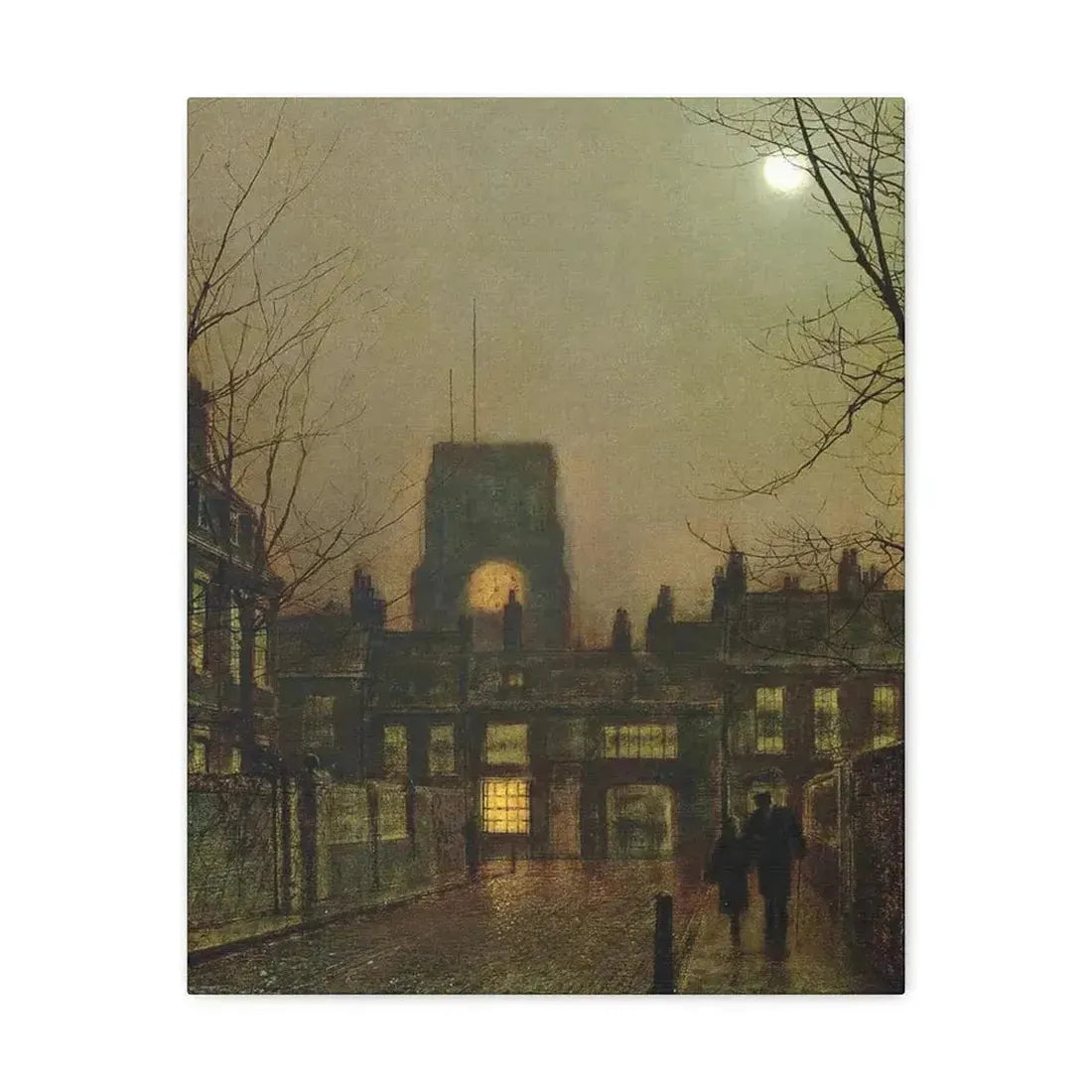 John Atkinson Grimshaw (1836-1893) Old Chelsea - 1 - Canvas Wall Art - The Sticker Space