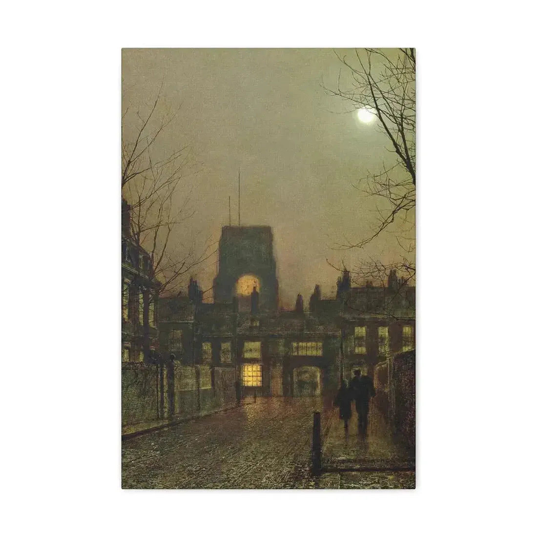 John Atkinson Grimshaw (1836-1893) Old Chelsea - 1 - Canvas Wall Art - The Sticker Space