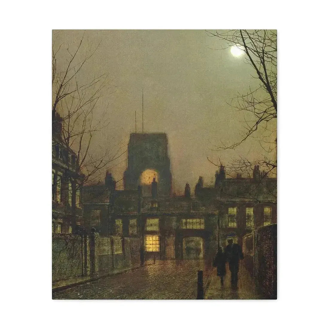 John Atkinson Grimshaw (1836-1893) Old Chelsea - 1 - Canvas Wall Art - The Sticker Space