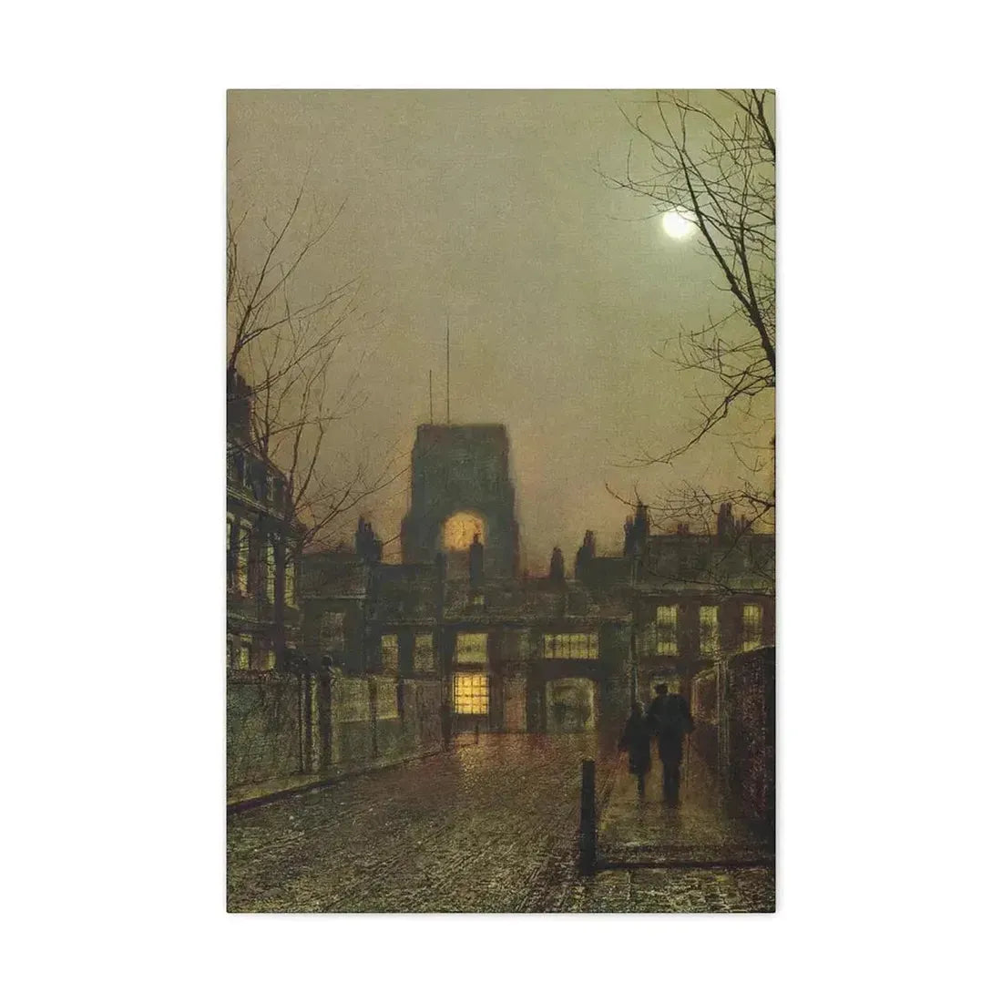 John Atkinson Grimshaw (1836-1893) Old Chelsea - 1 - Canvas Wall Art - The Sticker Space