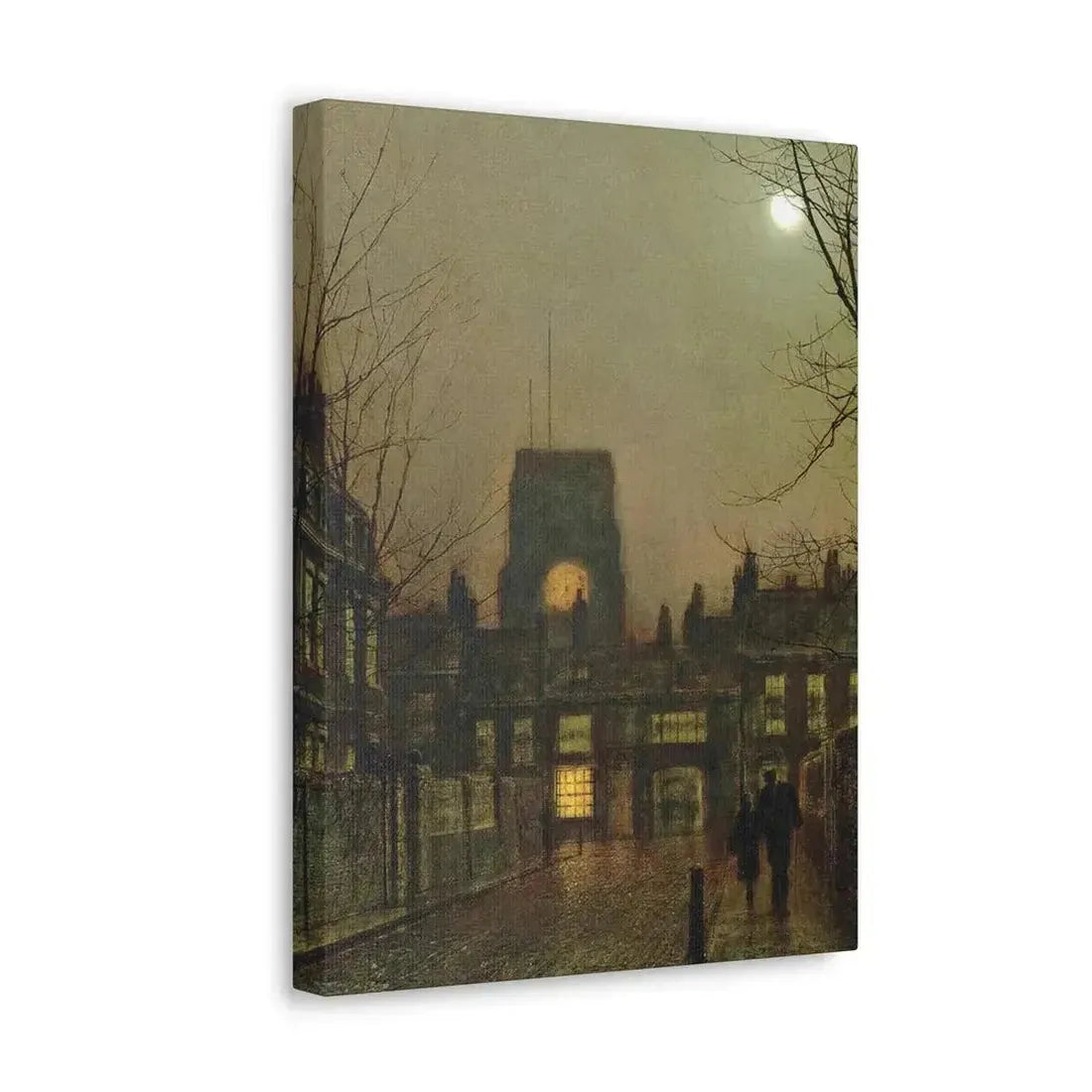 John Atkinson Grimshaw (1836-1893) Old Chelsea - 1 - Canvas Wall Art - The Sticker Space