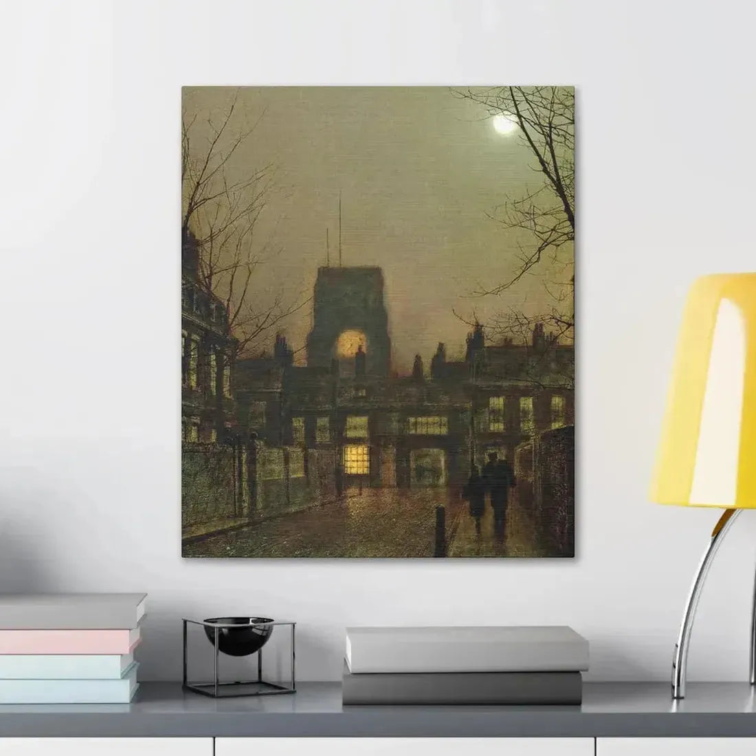 John Atkinson Grimshaw (1836-1893) Old Chelsea - 1 - Canvas Wall Art - The Sticker Space