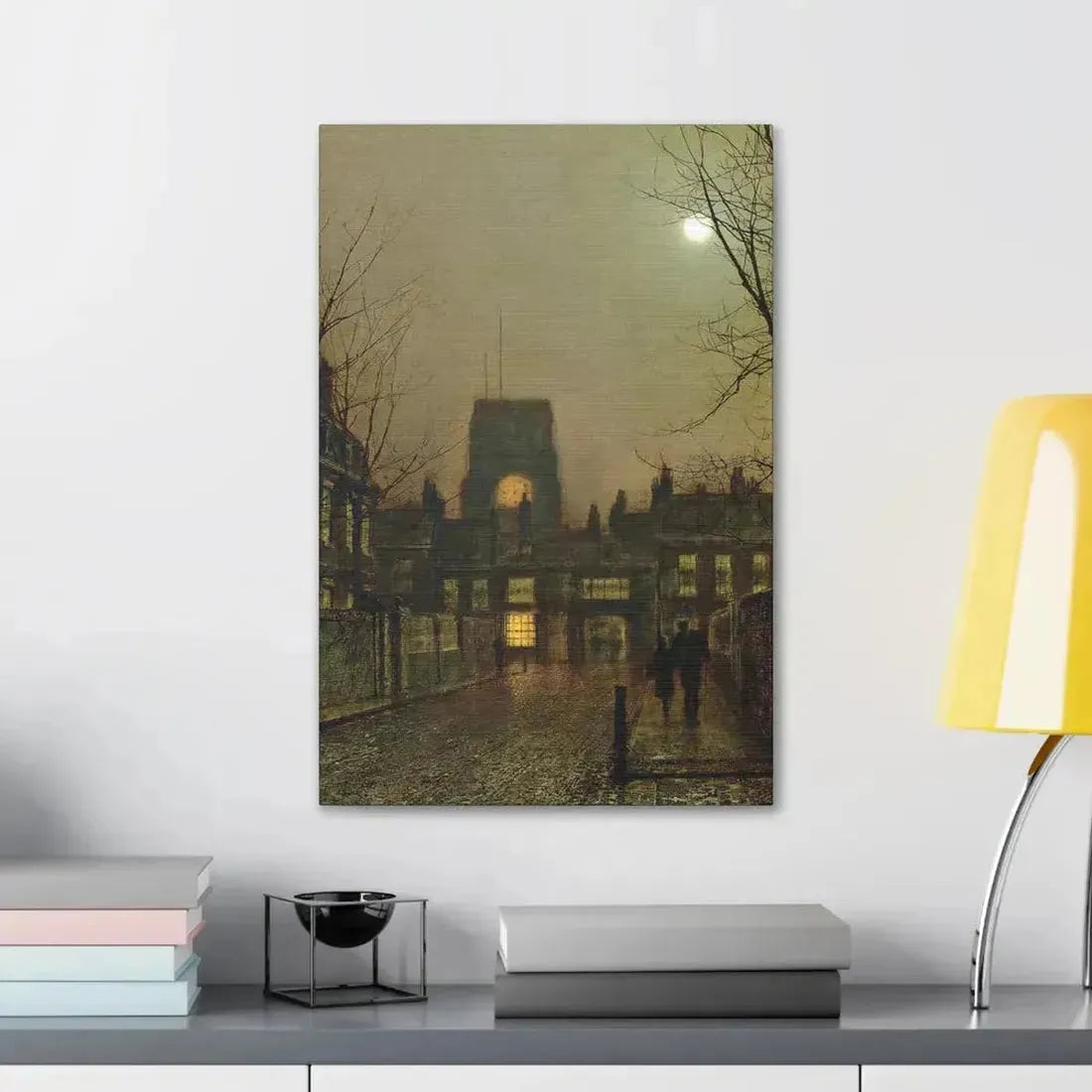 John Atkinson Grimshaw (1836-1893) Old Chelsea - 1 - Canvas Wall Art - The Sticker Space