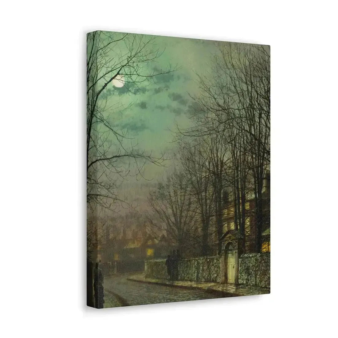 John Atkinson Grimshaw (1836-1893) The Tryst - 1886 - Canvas Wall Art - The Sticker Space