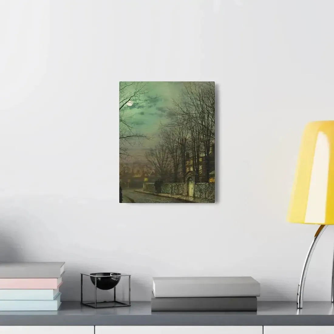 John Atkinson Grimshaw (1836-1893) The Tryst - 1886 - Canvas Wall Art - The Sticker Space