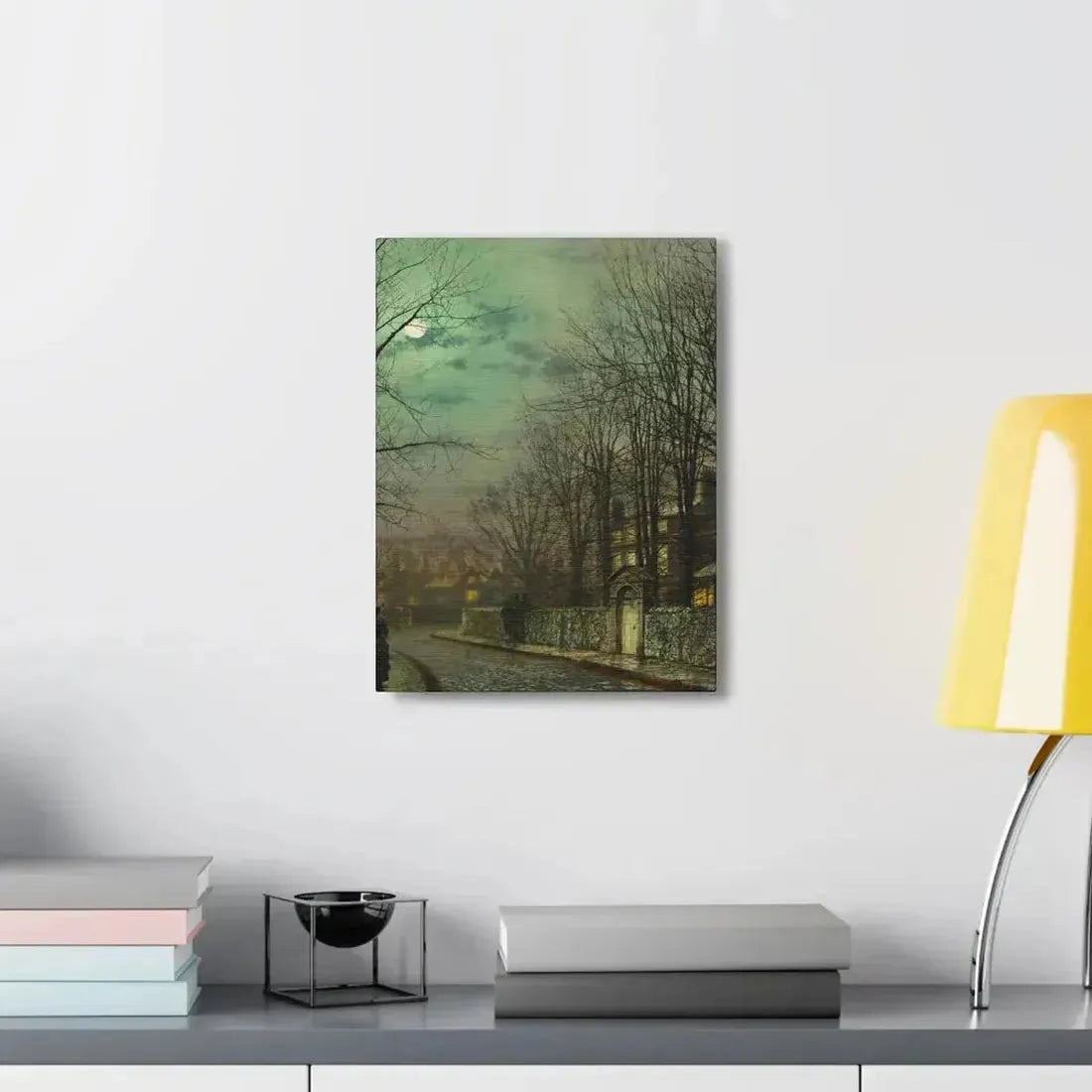 John Atkinson Grimshaw (1836-1893) The Tryst - 1886 - Canvas Wall Art - The Sticker Space