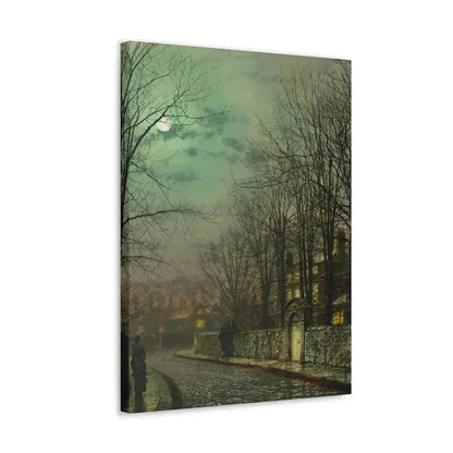John Atkinson Grimshaw (1836-1893) The Tryst - 1886 - Canvas Wall Art - The Sticker Space