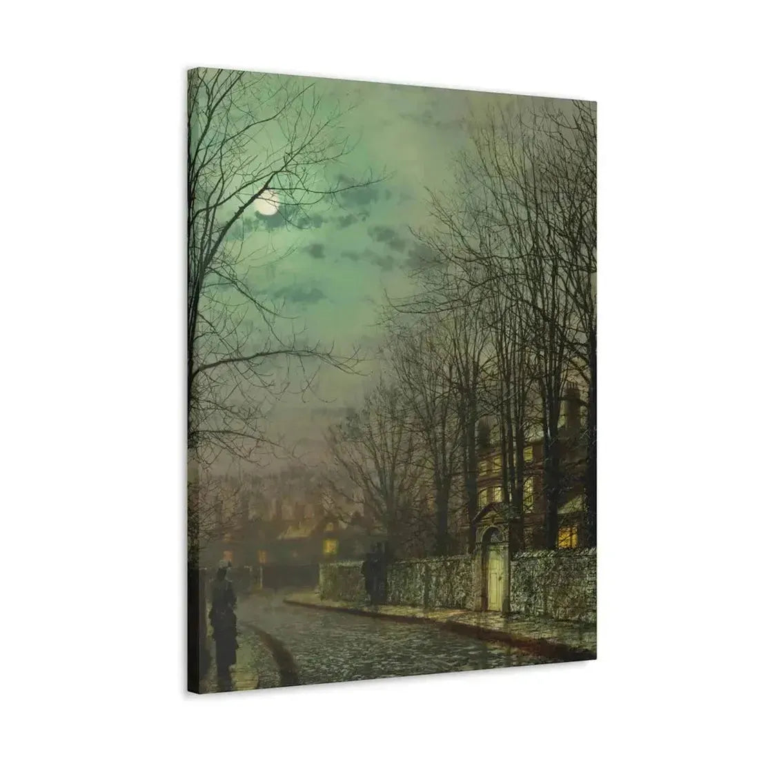 John Atkinson Grimshaw (1836-1893) The Tryst - 1886 - Canvas Wall Art - The Sticker Space