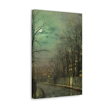John Atkinson Grimshaw (1836-1893) The Tryst - 1886 - Canvas Wall Art - The Sticker Space