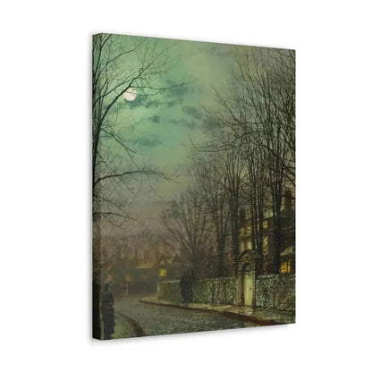 John Atkinson Grimshaw (1836-1893) The Tryst - 1886 - Canvas Wall Art - The Sticker Space