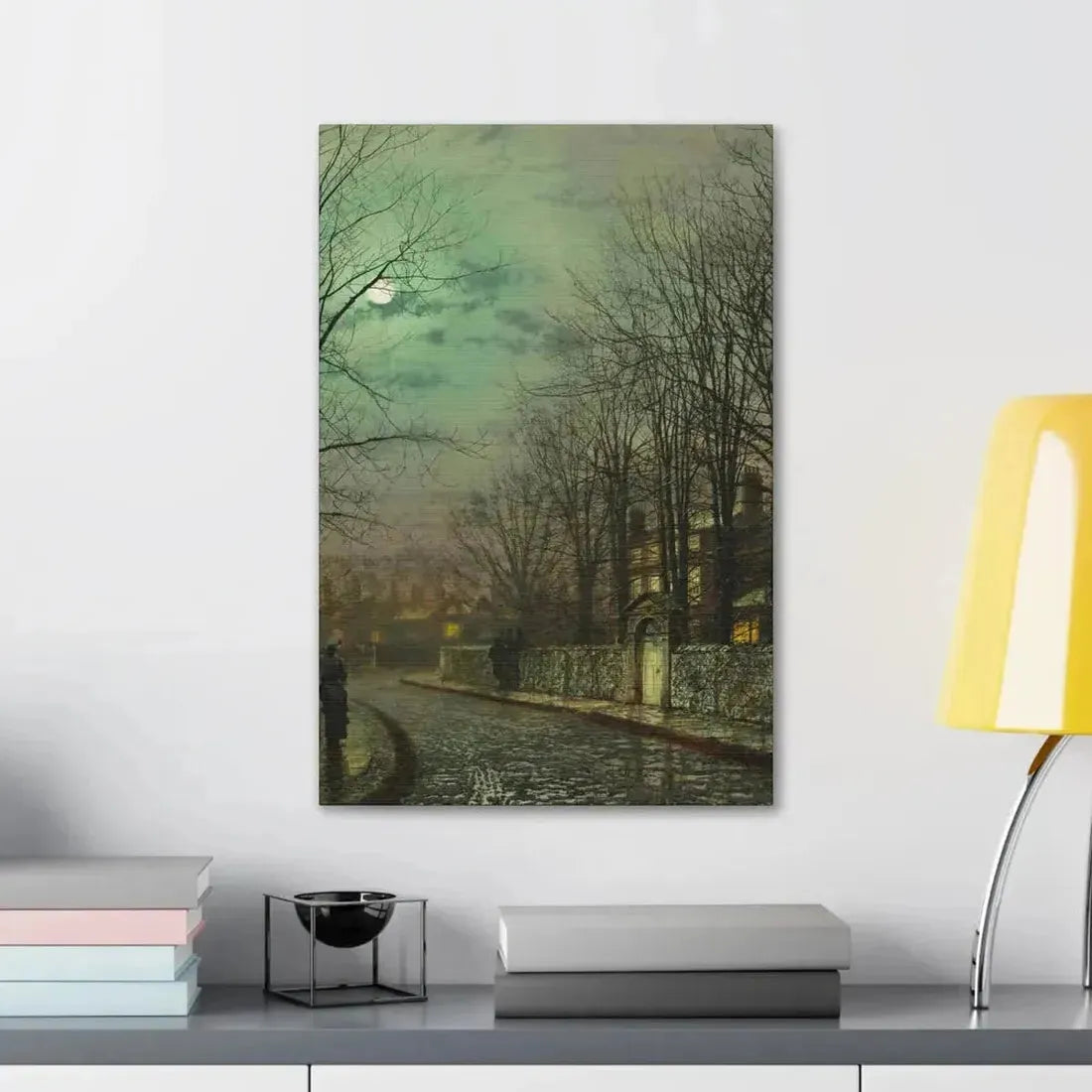 John Atkinson Grimshaw (1836-1893) The Tryst - 1886 - Canvas Wall Art - The Sticker Space