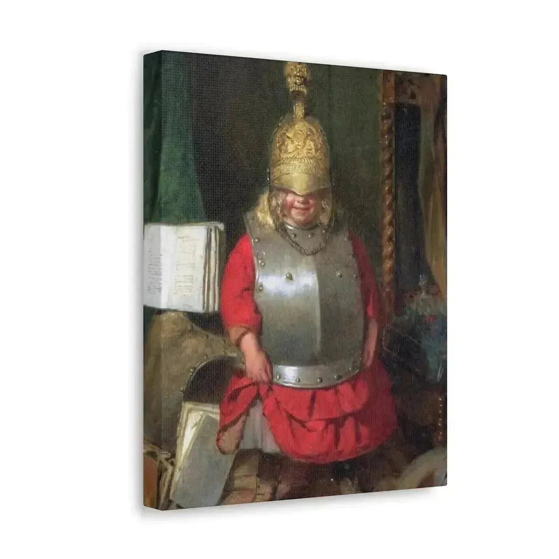John Burr (1831-1893) The Little Soldier - 1859 - Canvas Wall Art - The Sticker Space