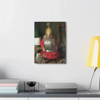 John Burr (1831-1893) The Little Soldier - 1859 - Canvas Wall Art - The Sticker Space