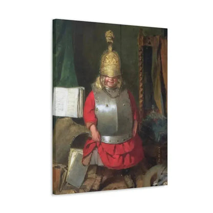 John Burr (1831-1893) The Little Soldier - 1859 - Canvas Wall Art - The Sticker Space