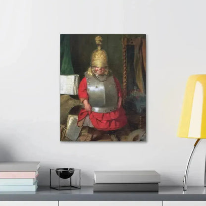 John Burr (1831-1893) The Little Soldier - 1859 - Canvas Wall Art - The Sticker Space