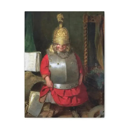 John Burr (1831-1893) The Little Soldier - 1859 - Canvas Wall Art - The Sticker Space